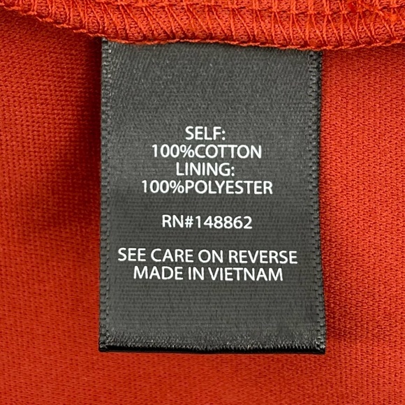 Torrid Orange Cotton Clip Dot Ruffled Tiered Mini Skater Skirt w/Pockets 1X - Picture 9 of 10